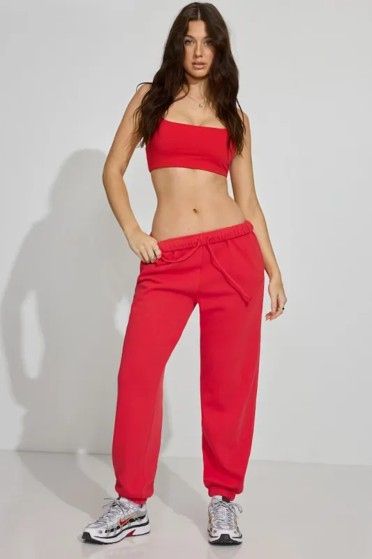 UltraFleece Boyfriend Sweatpants - Garage - Red - Women Clothing made by Garage