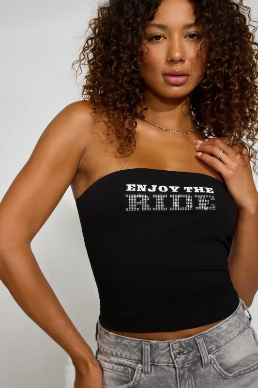 Tasia Tube Top - Garage - Black - Women Clothing made by Garage