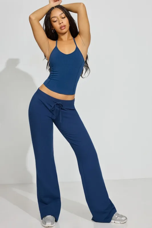 Snatch Booty Terry Pants - Garage - Navy - Women Clothing made by Garage