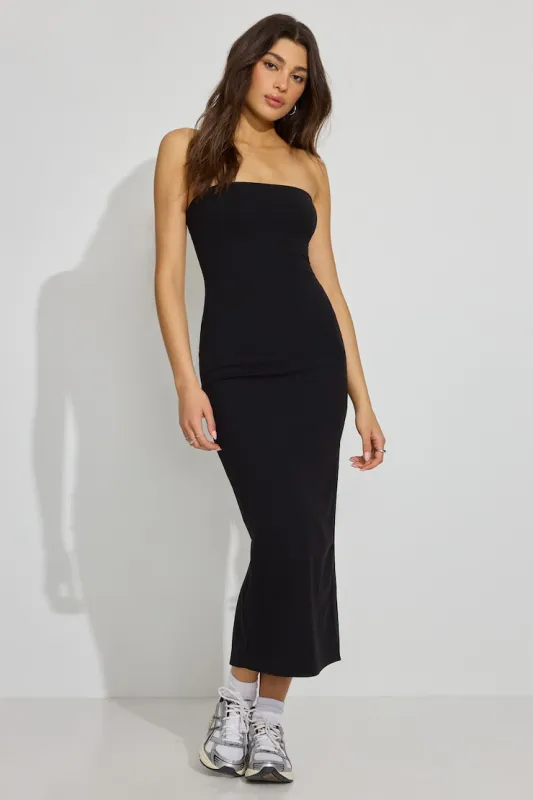 Sleek Maxi Tube Dress - Garage - Black - Women Clothing made by Garage