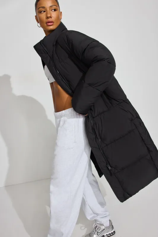 Maxi Puff Coat - Garage - Black - Women Clothing made by Garage