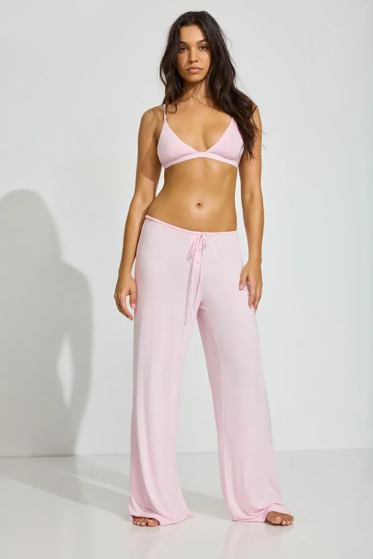 Sheer Ribbed Bralette - Garage - Pink - Women Clothing sold by Garage product image thumbnail 2