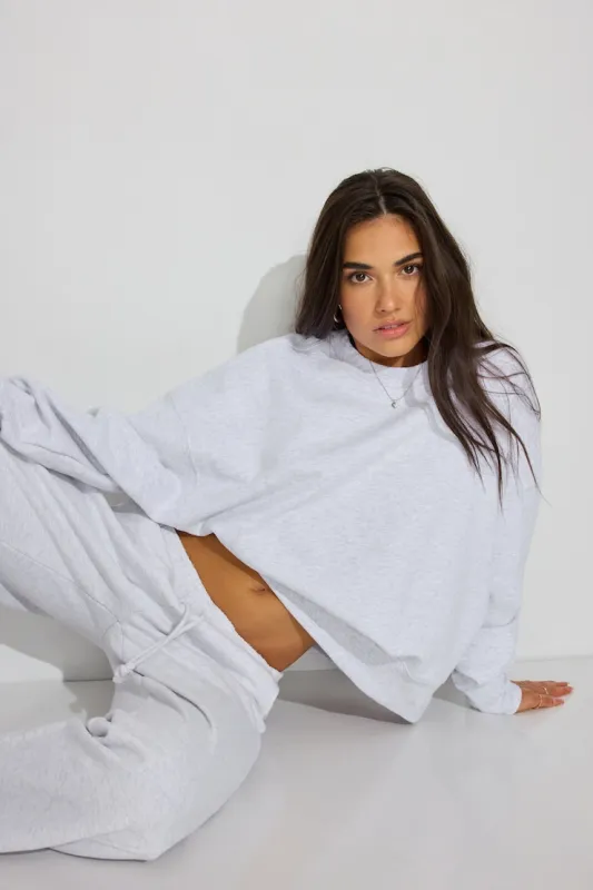 SoftTerry Bubble Crewneck Sweatshirt - Garage - Greys - Women Clothing made by Garage