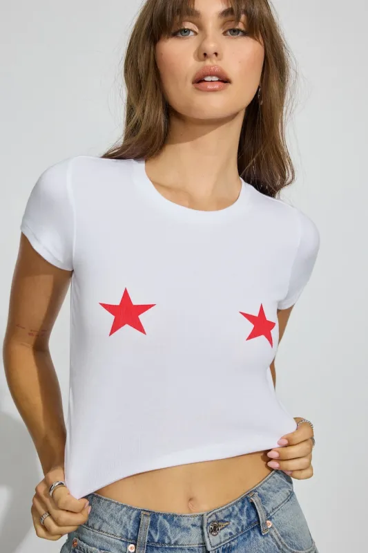 Stormi T Shirt - Garage - White - Women Clothing made by Garage