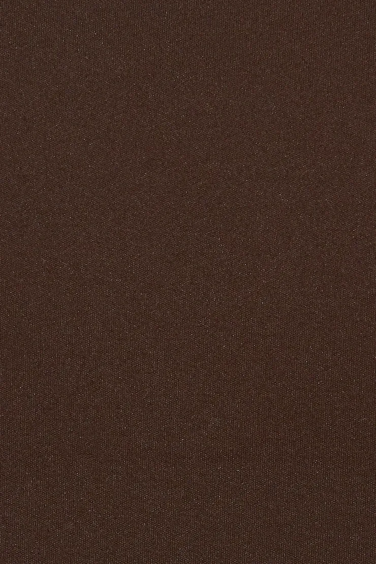 Sleek Short Sleeve Polo Top - Garage - Brown - Women Clothing sold by Garage product image thumbnail 4