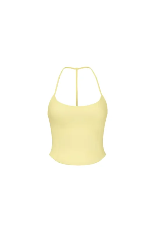 Active Underbust T-Back Cami Top - Garage - Yellow - Women Clothing made by Garage
