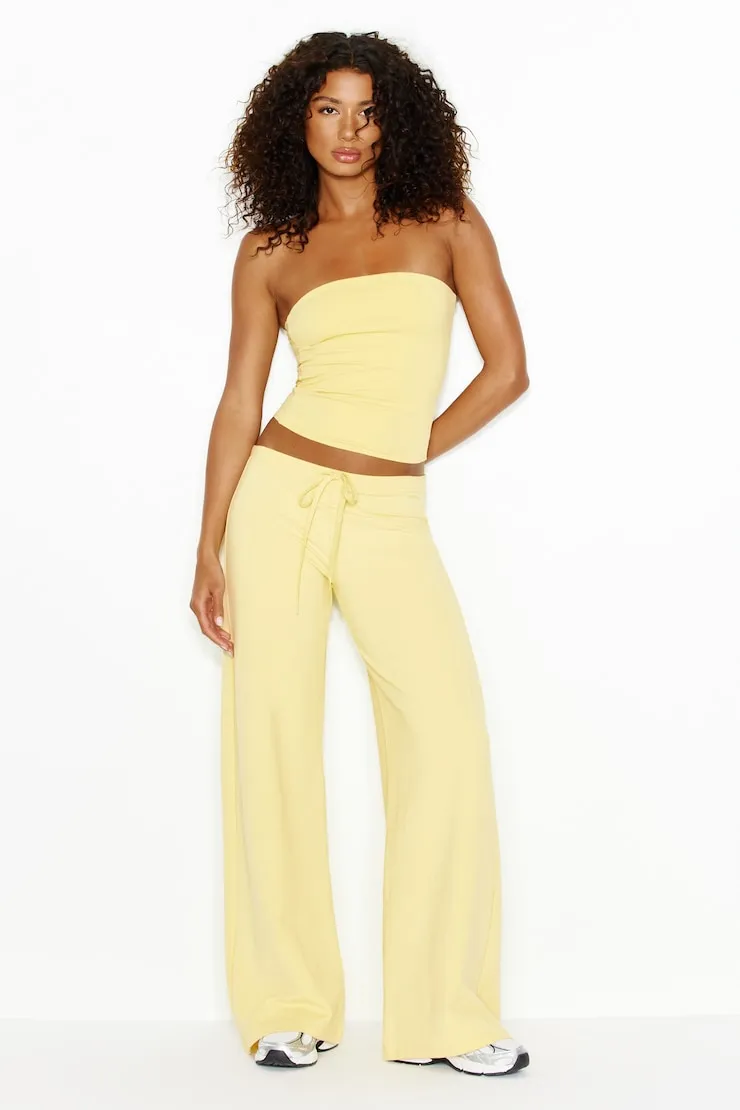 Sleek Longline Tube Top - Garage - Yellow - Women Clothing sold by Garage product image thumbnail 2