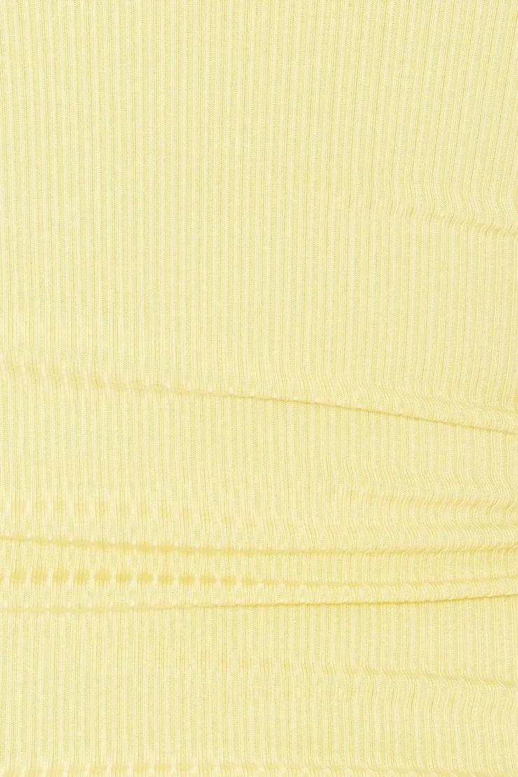 Open Neck Ribbed Cami Top - Garage - Yellow - Women Clothing sold by Garage product image thumbnail 5