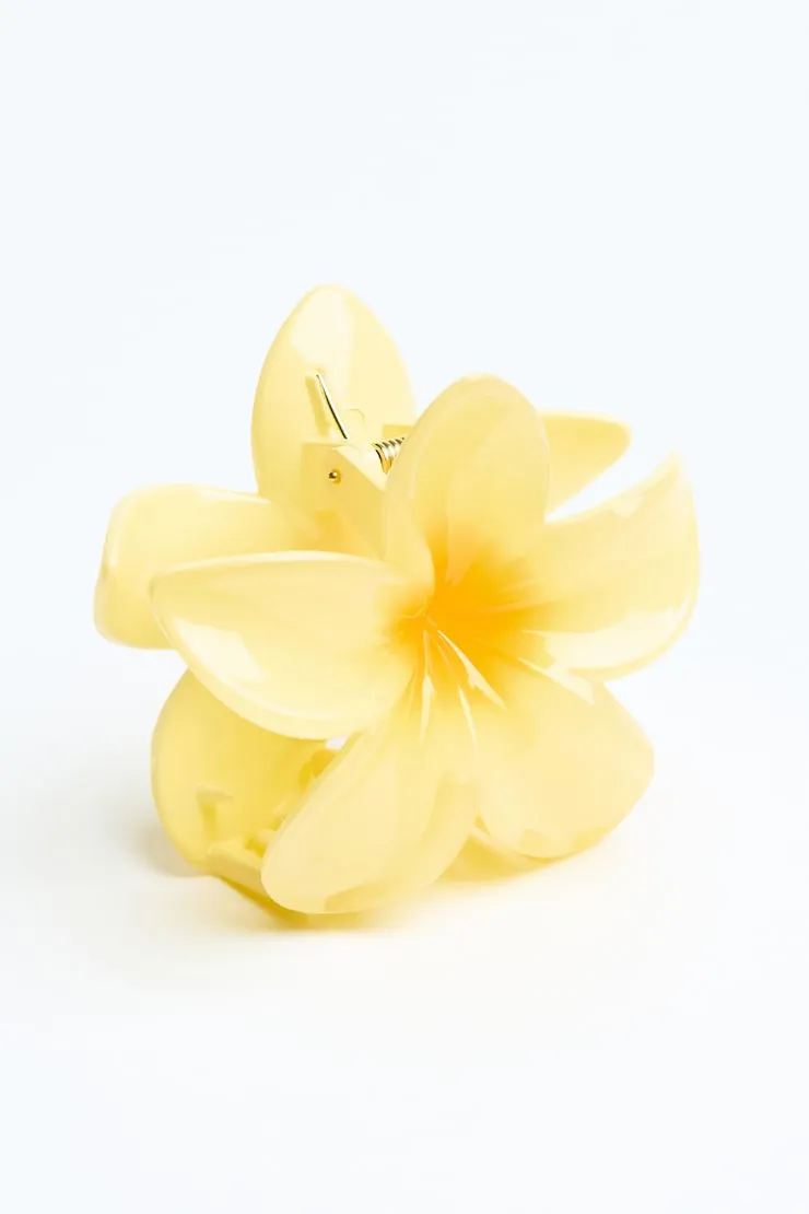 Flower Hair Claw - Garage - Yellow - Women Clothing sold by Garage product image thumbnail 2
