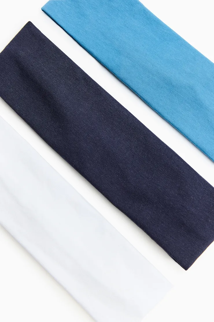 Set of 3 Stretchy Headbands - Garage - Navy - Women Clothing sold by Garage product image thumbnail 3