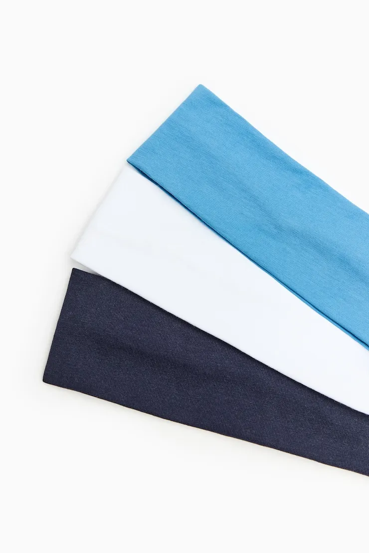Set of 3 Stretchy Headbands - Garage - Navy - Women Clothing sold by Garage product image thumbnail 4