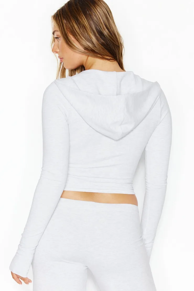StretchTerry™ Hooded Zip Up - Garage - Greys - Women Clothing sold by Garage product image thumbnail 4