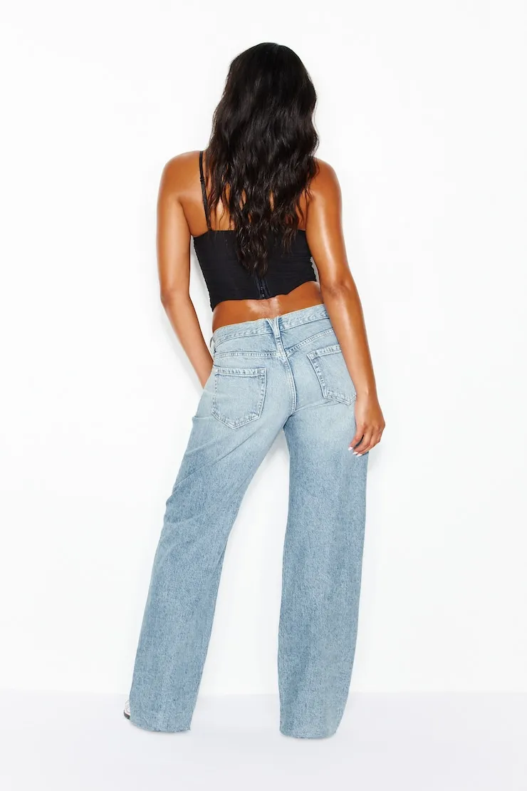 Low Rise Straight Jeans - Garage - Blue - Women Clothing sold by Garage product image thumbnail 5
