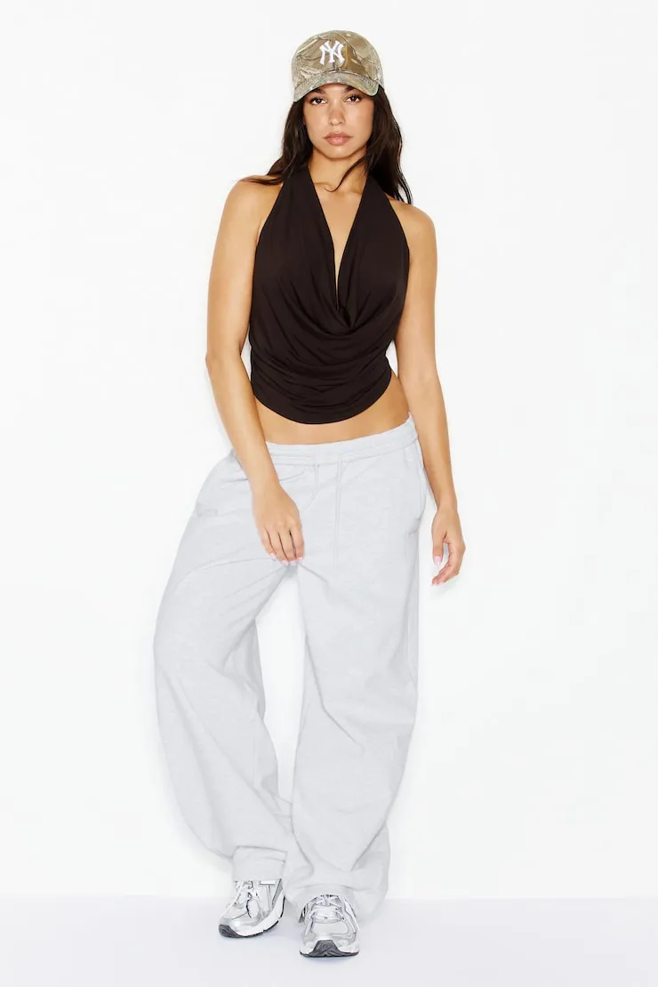Smooth Open Back Cowl Top - Garage - Brown - Women Clothing sold by Garage product image thumbnail 3