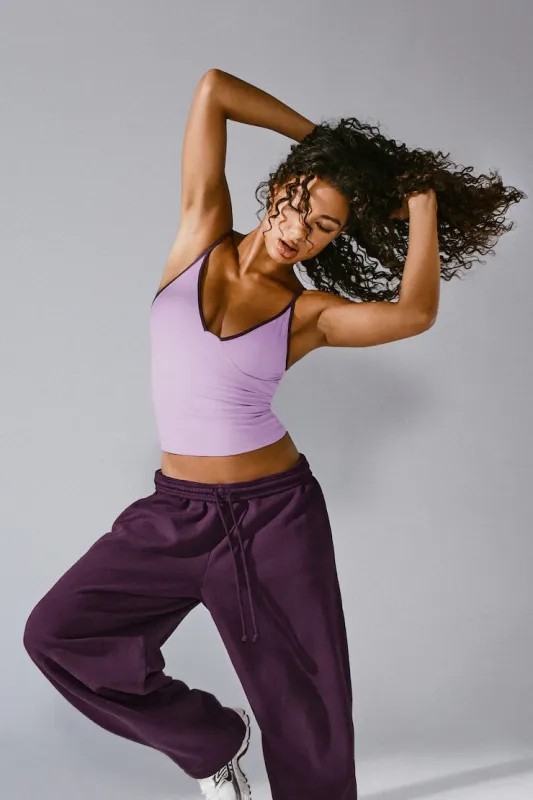Active Plunge Cami Top - Garage - Purple - Women Clothing made by Garage