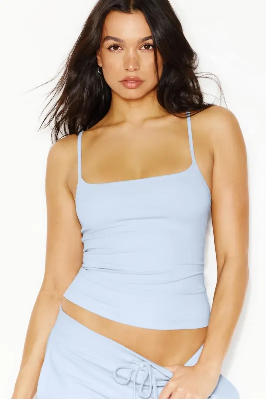 Sleek Scoop Cami Top - Garage - Blue - Women Clothing made by Garage