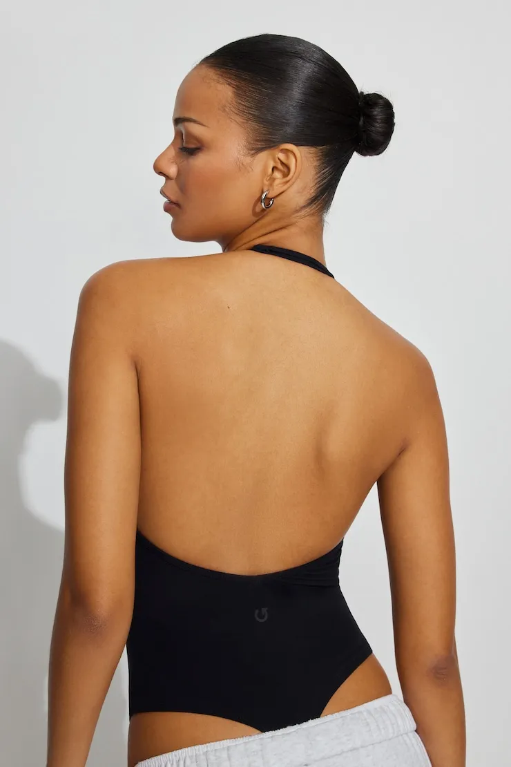Active V-Back Bodysuit - Garage - Black - Women Clothing sold by Garage product image thumbnail 3