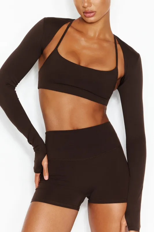 Active Shrug - Garage - Brown - Women Clothing made by Garage