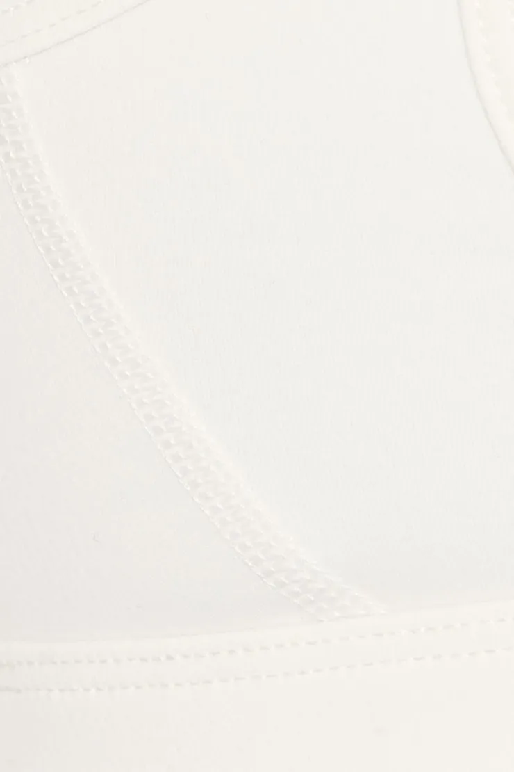 Active Keyhole Back Micro Bra - Garage - White - Women Clothing sold by Garage product image thumbnail 4