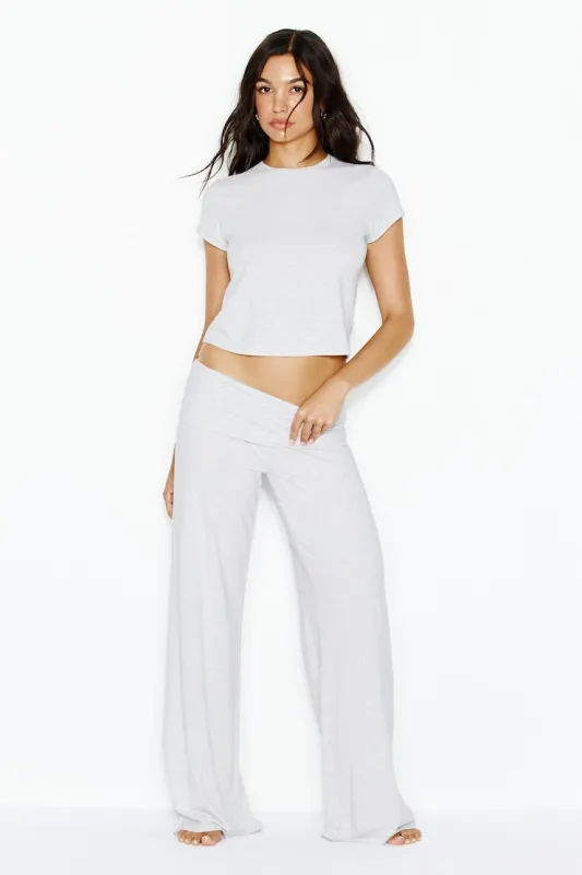 Modal Foldover Pants - Garage - Greys - Women Clothing made by Garage