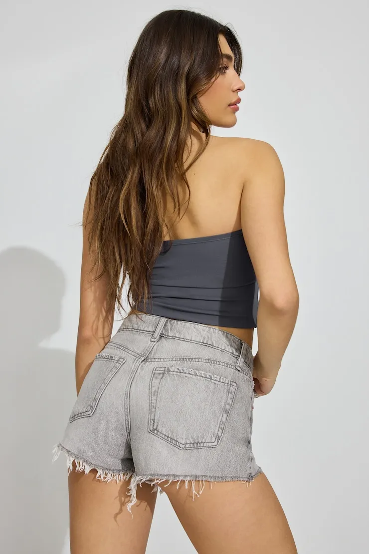 Denim Festival Shorts - Garage - Black - Women Clothing sold by Garage product image thumbnail 3