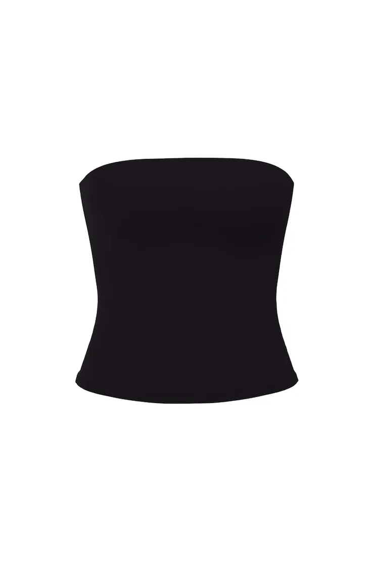 Sleek Longline Tube Top - Garage - Black - Women Clothing sold by Garage product image thumbnail 2