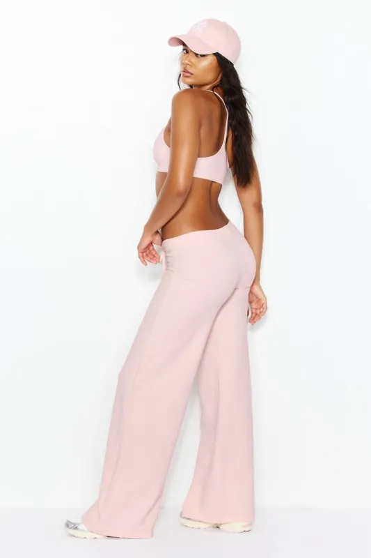 StretchTerry™ Wide Leg Pants - Garage - Pink - Women Clothing made by Garage