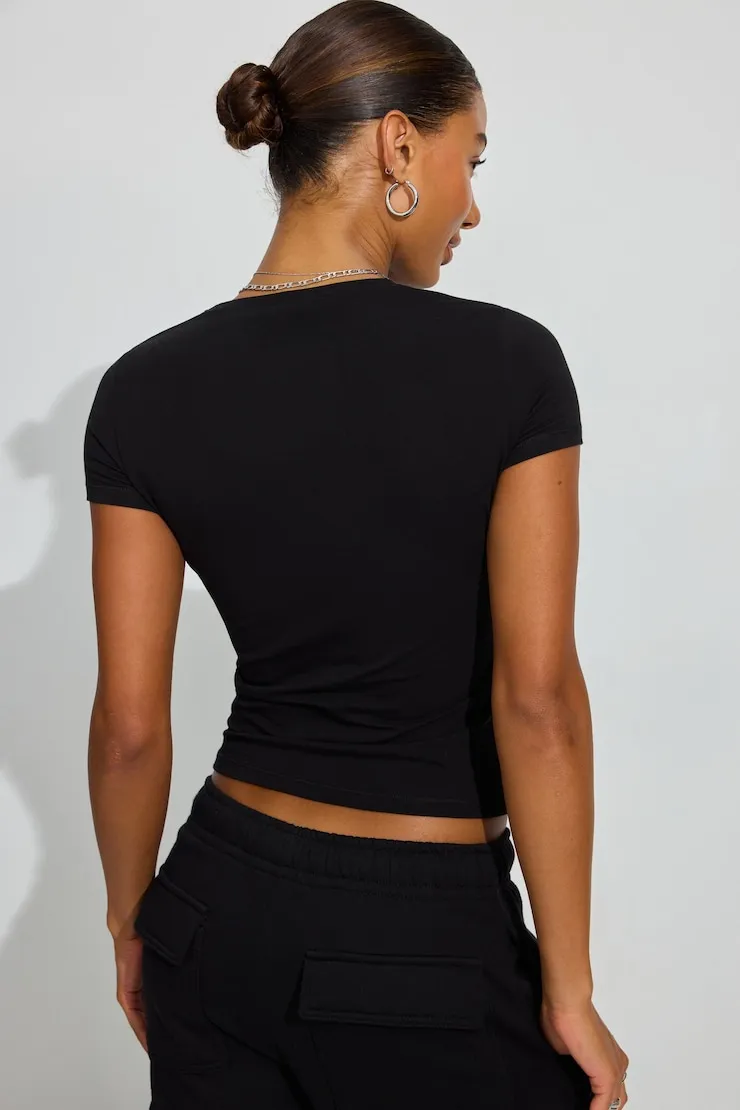 Estelle Longline Tee - Garage - Black - Women Clothing sold by Garage product image thumbnail 3