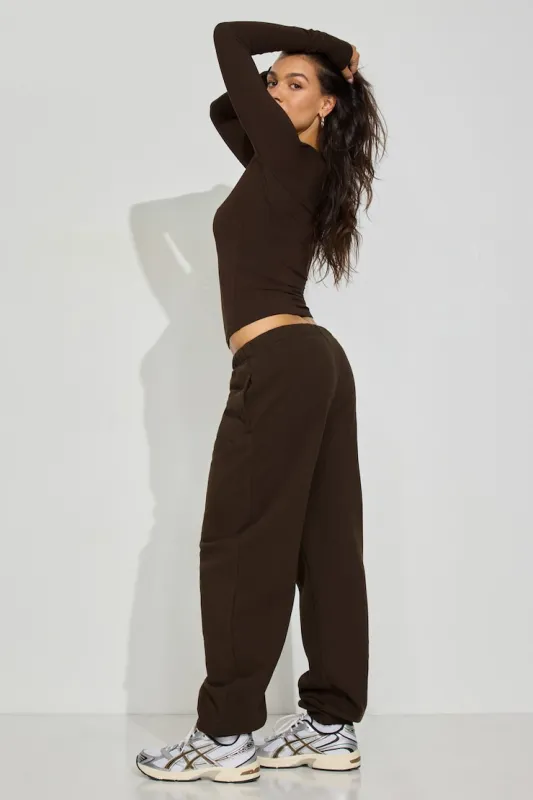 UltraFleece Boyfriend Sweatpants - Garage - Brown - Women Clothing made by Garage