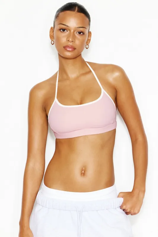 Active Micro Halter Top - Garage - Pink - Women Clothing made by Garage