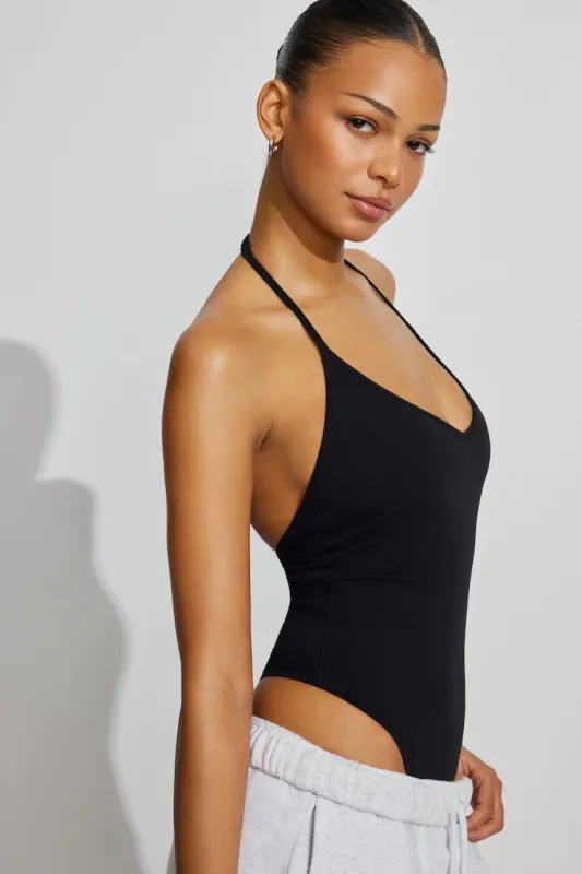 Active V-Back Bodysuit - Garage - Black - Women Clothing made by Garage