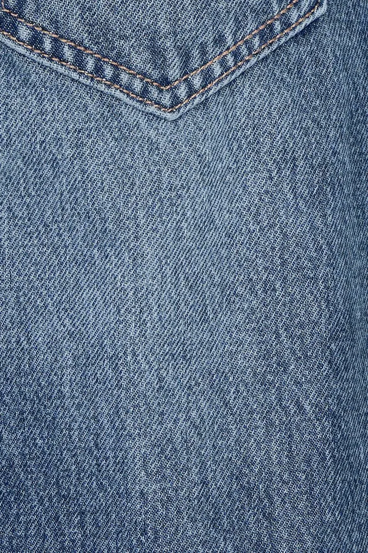 Low Rise Relaxed Jeans - Garage - Blue - Women Clothing sold by Garage product image thumbnail 4