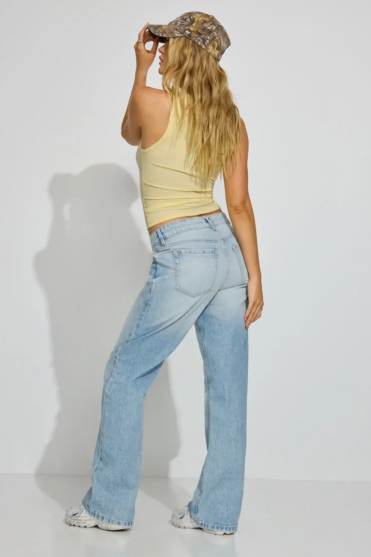 Slouchy Jeans - Garage - Blue - Women Clothing sold by Garage product image thumbnail 3