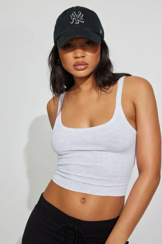 Ribbed Tank Top - Garage - Greys - Women Clothing made by Garage