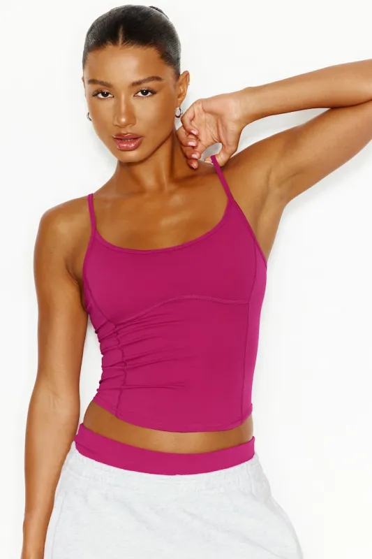 Active Underbust Cami Top - Garage - Pink - Women Clothing made by Garage