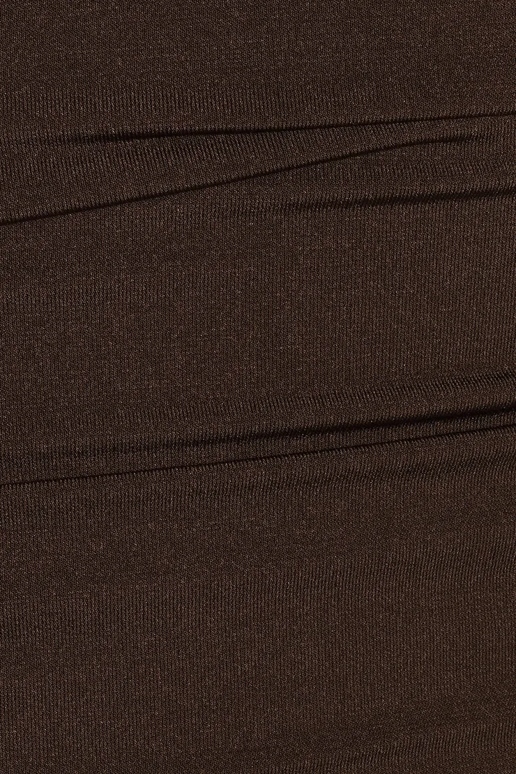 Ruched Pixie Halter Top - Garage - Brown - Women Clothing sold by Garage product image thumbnail 5