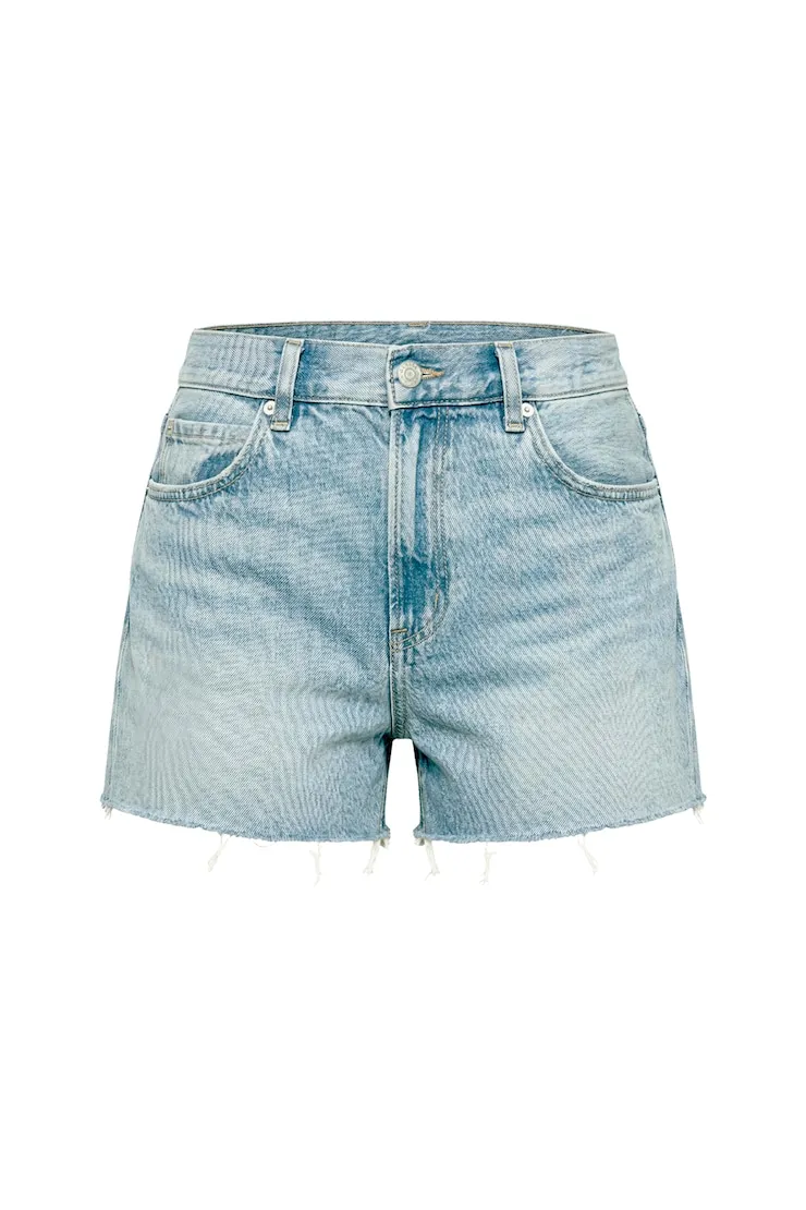 Boyfriend Denim Shorts - Garage - Blue - Women Clothing sold by Garage product image thumbnail 2