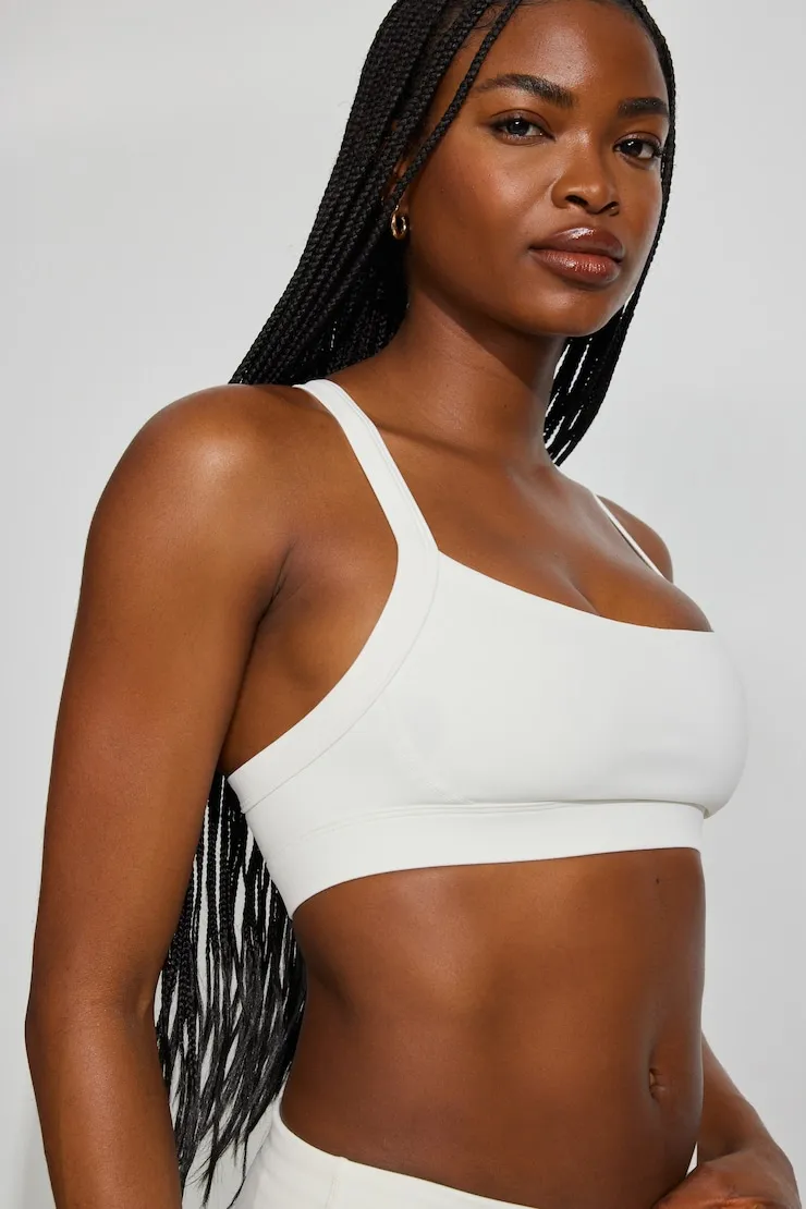 Active Portrait Neck Bra - Garage - White - Women Clothing sold by Garage product image thumbnail 3
