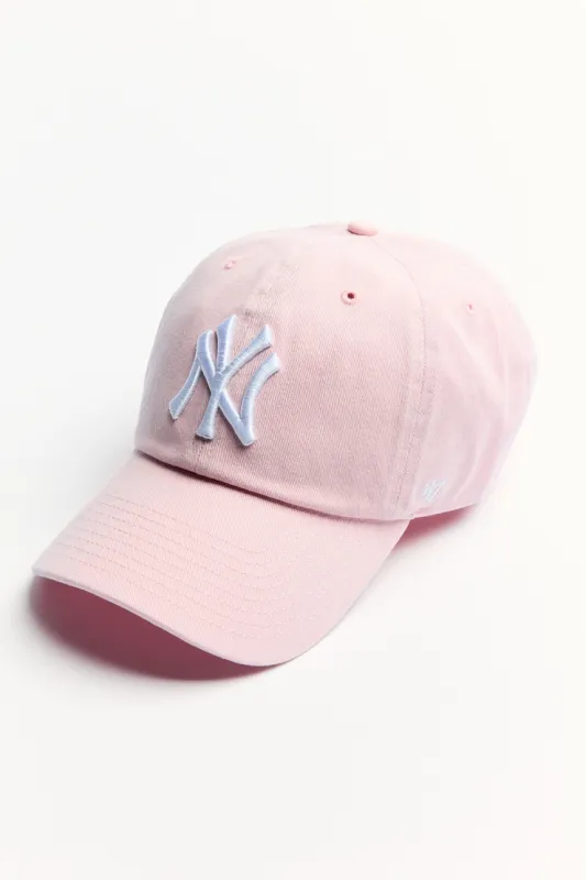 47 BRAND Clean Up Cap  - NY - Garage - Pink - Women Clothing made by Garage