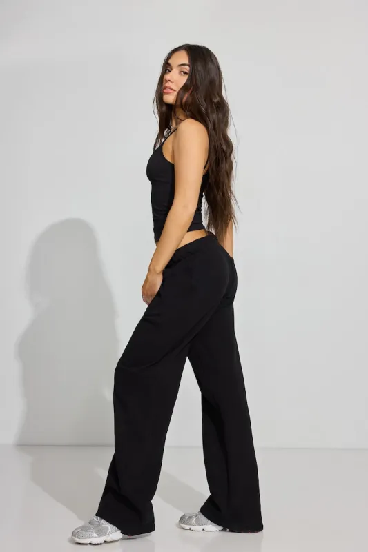 UltraFleece Straight Leg Sweatpants - Garage - Black - Women Clothing made by Garage