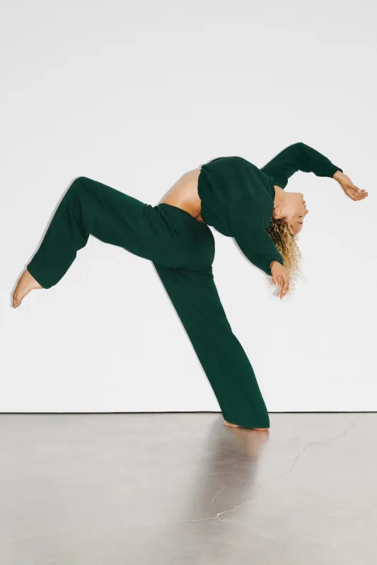 UltraFleece Barrel Leg Sweatpants - Garage - Green - Women Clothing made by Garage