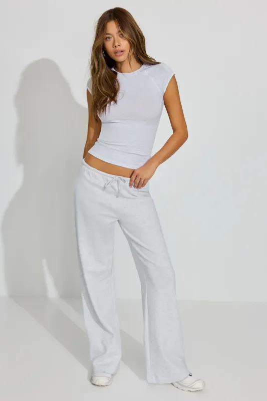 SoftTerry™ Wide Leg Sweatpants - Garage - Greys - Women Clothing made by Garage