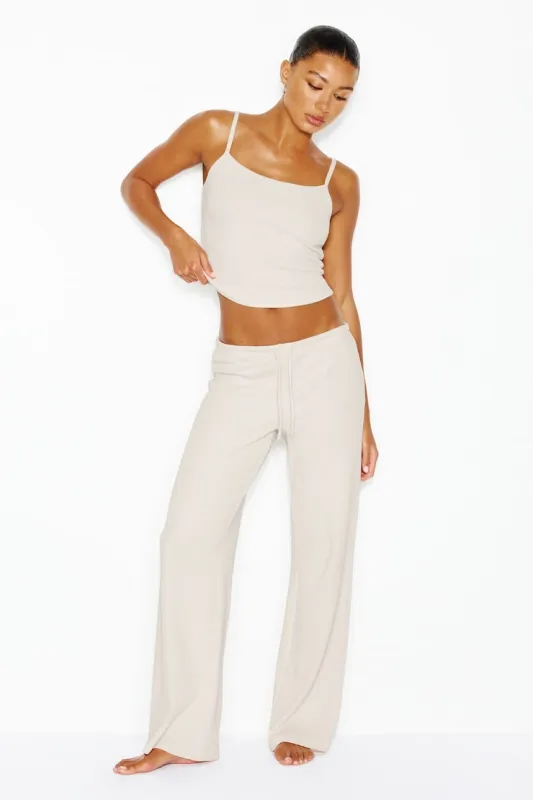 Waffle Pants - Garage - White - Women Clothing made by Garage