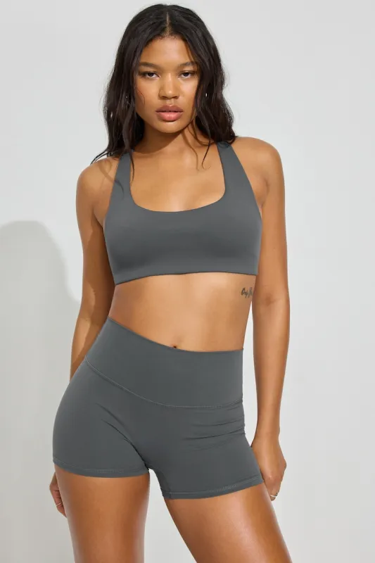 Active Booty Shorts - Garage - Greys - Women Clothing made by Garage