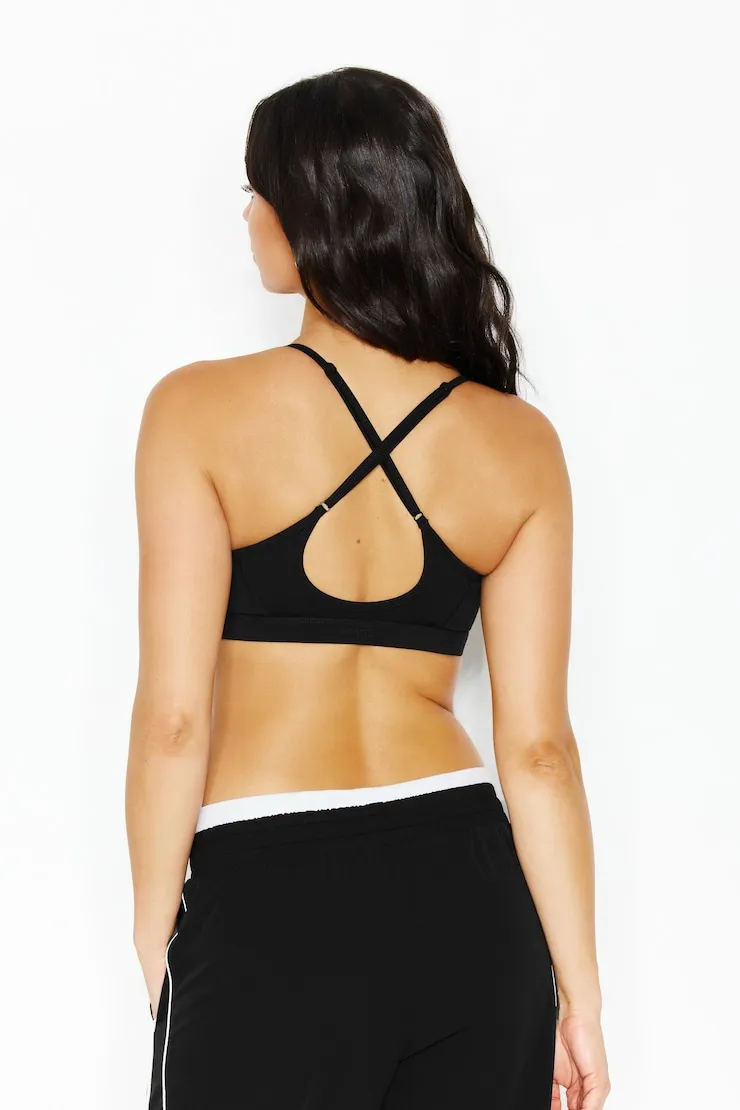 Active Keyhole Back Micro Bra - Garage - Black - Women Clothing sold by Garage product image thumbnail 4
