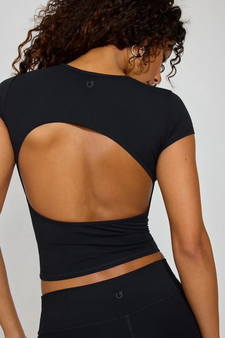 Active Open Back Tee - Garage - Black - Women Clothing sold by Garage product image thumbnail 3