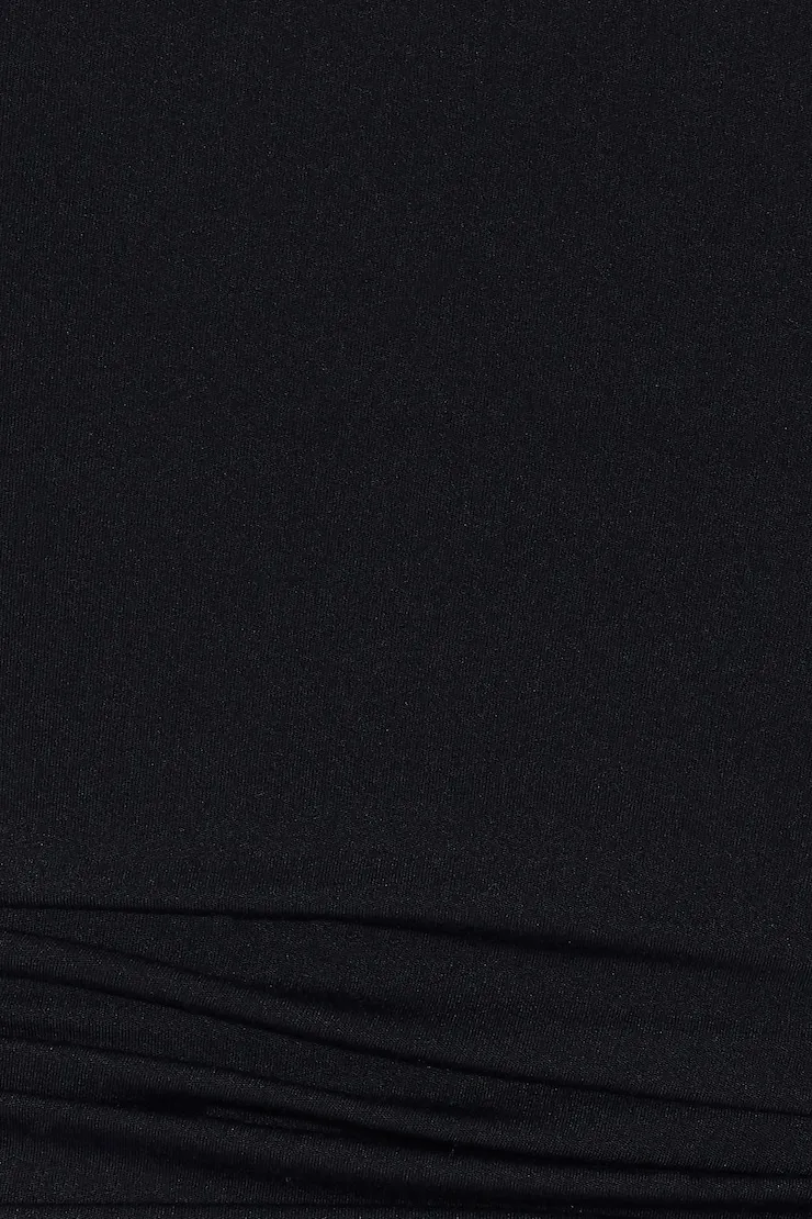 Sleek Plunge Longsleeve Top - Garage - Black - Women Clothing sold by Garage product image thumbnail 5
