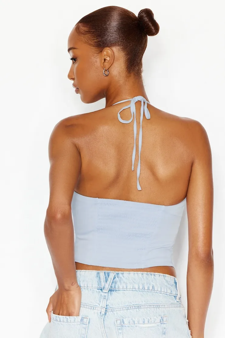Halter Cami Bustier Top - Garage - Blue - Women Clothing sold by Garage product image thumbnail 3