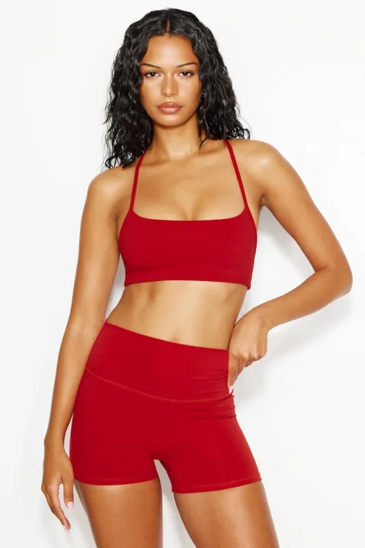 Active Booty Shorts - Garage - Red - Women Clothing made by Garage