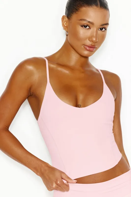 Active V-Neck Cami Top - Garage - Pink - Women Clothing made by Garage